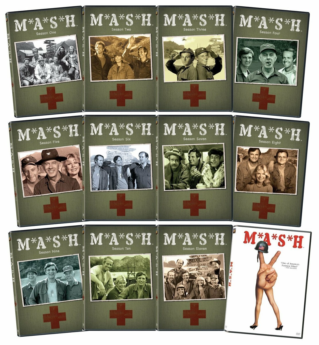 M*A*S*H:The Complete TV Series+Movie(DVD,Seasons 1-11,12 Sets,34