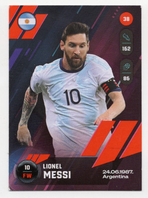38 Lionel Messi KONZUM Goal Stars FIFA World Cup 2022 Serbia
