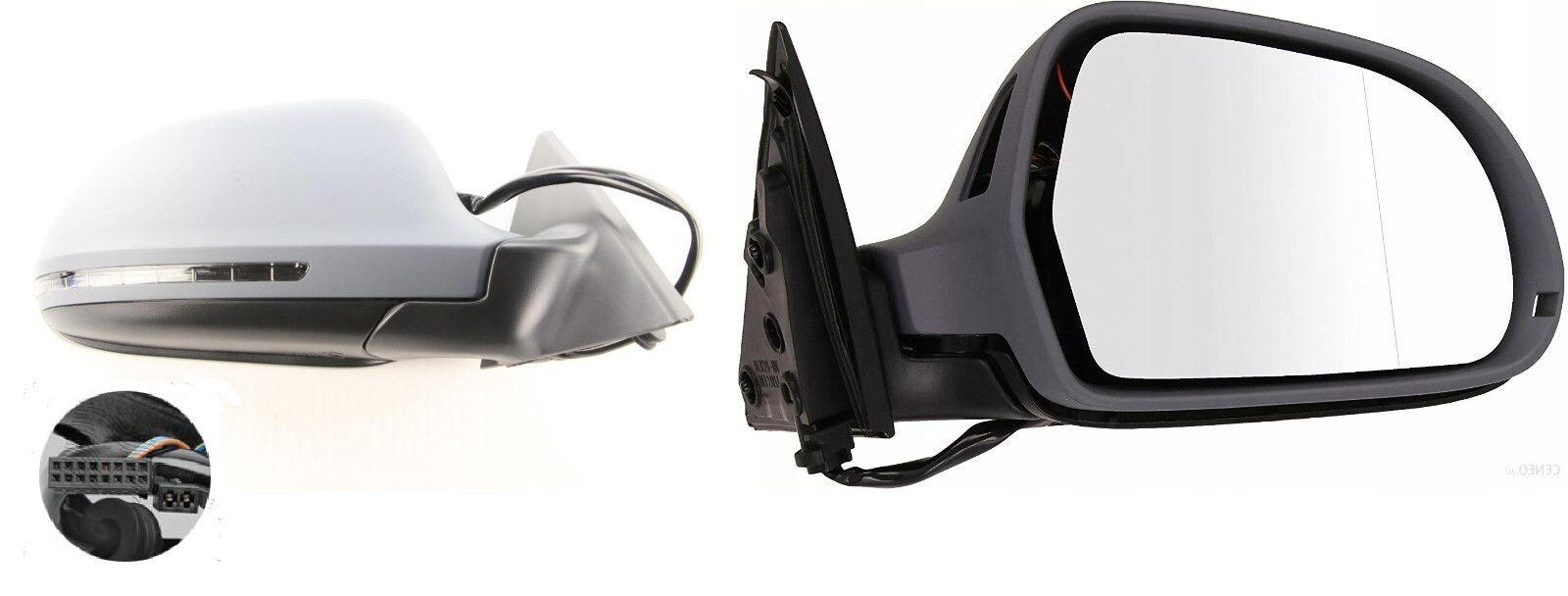 Right Exterior Mirror For Audi A5 S5 (B8) 03.2007-10.2011 Electrically Foldable
