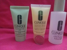 Clinique 3 Step Travel Size Set for Dry Skin, Soap Mild/Clarifying Lotion/DDML 