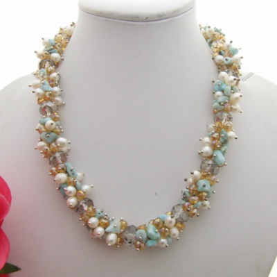 Esclusiva Collana Di Perle Di Larimar Dei Caraibi - Foto 13