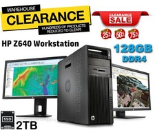 36-CORE 72T 128GB DDR4 DUAL XEON 2x E5-2699V3 HP Z640 2TB SSD WINDOWS 11 PRO -FR