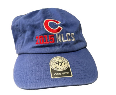47 Chicago Cubs 2015 NLCS Champs Blue Adjustable Cotton Hat NEW