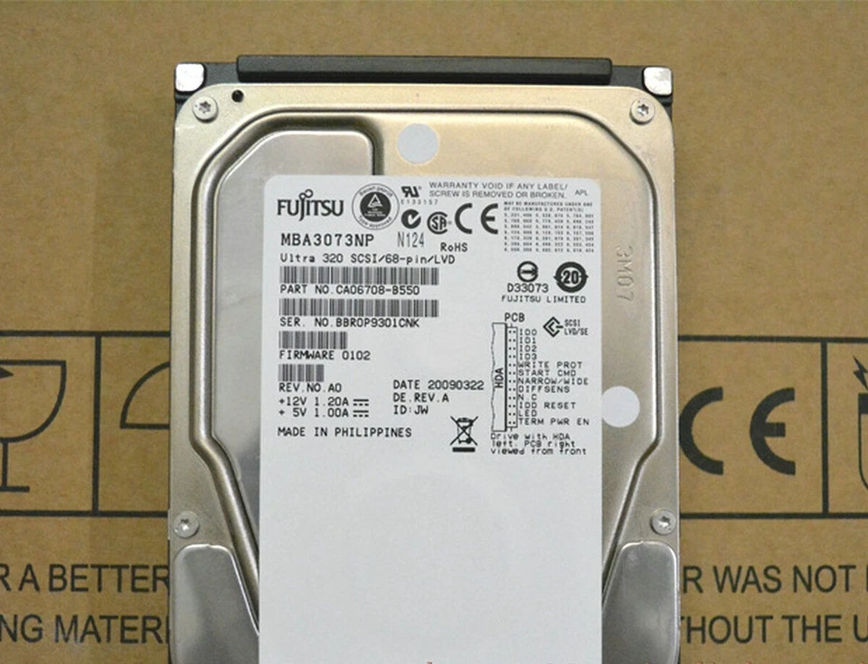 Fujitsu 147 GB,Internal,10025 RPM,3.5" (MAP3147NP) Hard Drive - Image 2 of 2