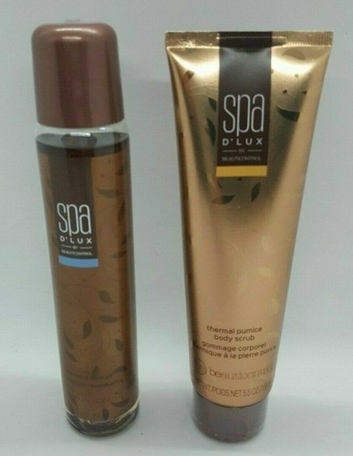 Beauticontrol Spa D'Lux 1-Thermal Pumice Body Scrub & 1-Blooming Bath Oil - Picture 2 of 3