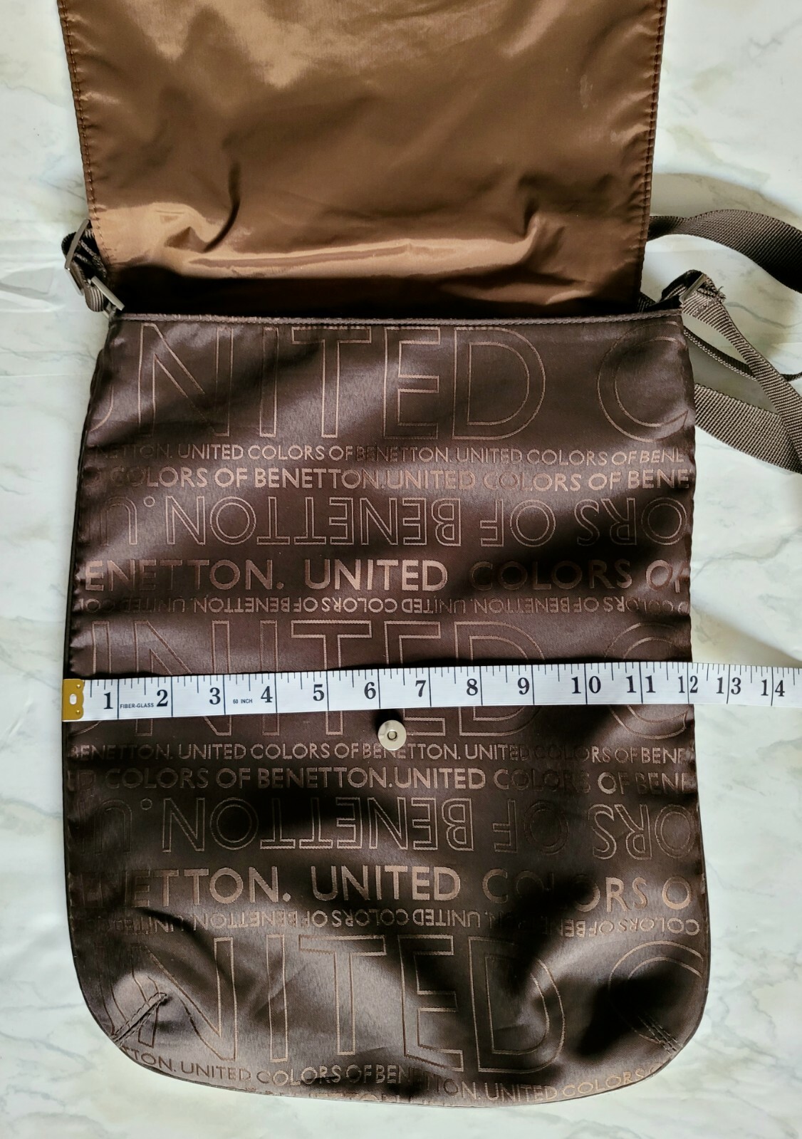 Vintage Crossbody Messenger Logo Bag by UNITED COLORS… Gem