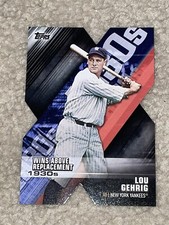 2020 Topps Lou Gehrig Decade of Dominance Black Die-Cut 228/299 Yankees