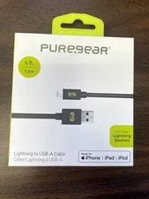 PureGear 6Ft Lightning to USB-A Cable for iPhone - New