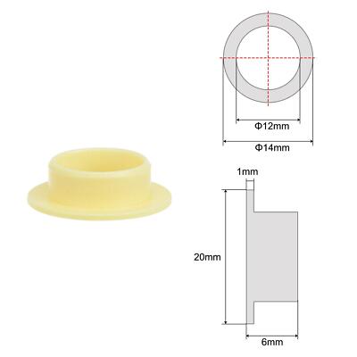 QUARKZMAN 12pcs Bride Manchon Roulements 6 Mm ID 7,7 Mm OD 6