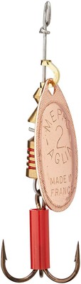 Mepps Aglia Plain Treble Fishing Lure, Copper, 1/8th Oz - B1 C