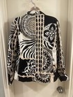 Chico's Size 0 Multi Color Lined Open Front Collared Jacket Blazer 19"x24" EUC — photo 3