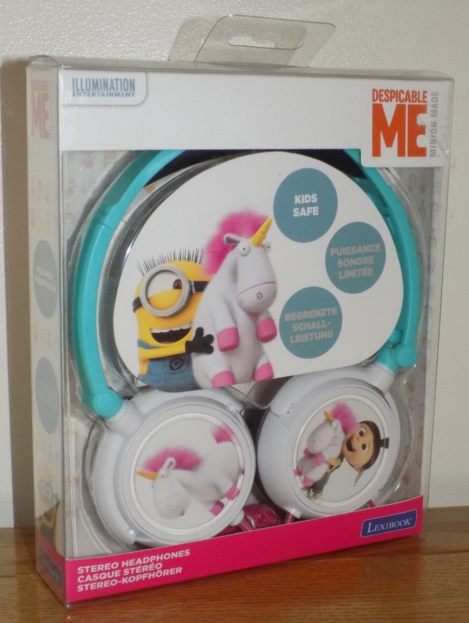 Lexibook Despicable Me Minions Unicorn Kids Stereo Headphones - BRAND NEW