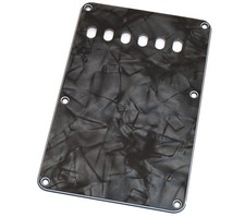 Dark Black Pearloid Back Plate/Tremolo Cover Fender Stratocaster PG-0556-052