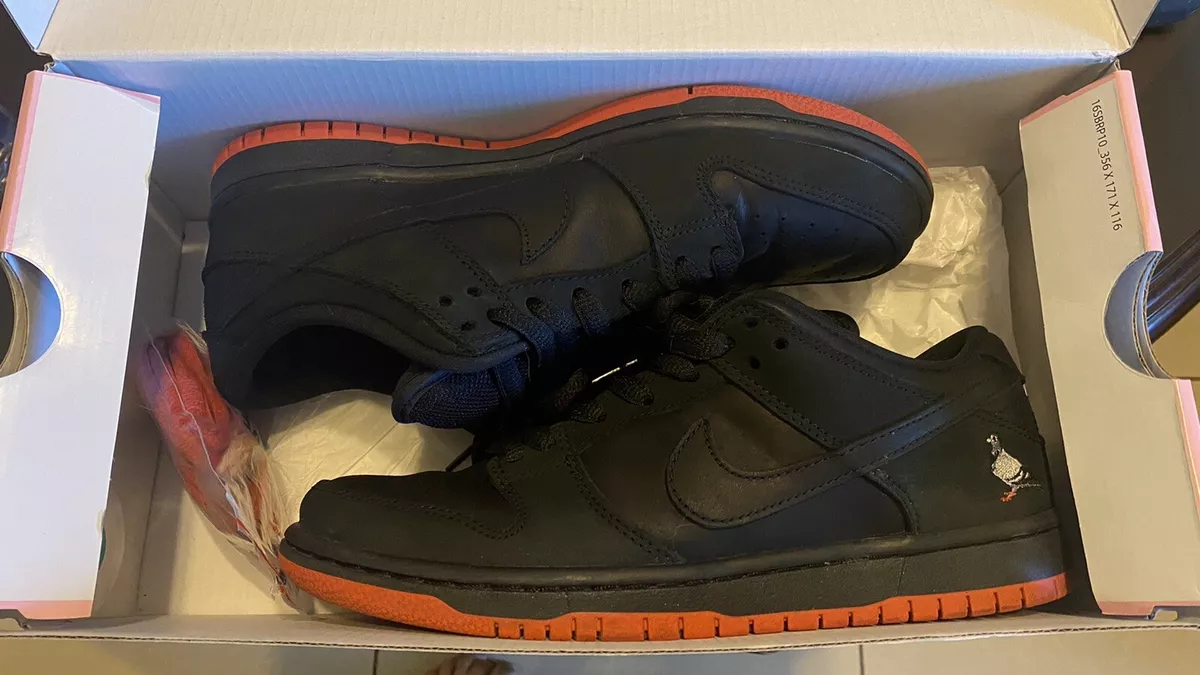 Size 7.5 - Nike SB Dunk Low Pro x Jeff Staple Black Pigeon 2017 | eBay