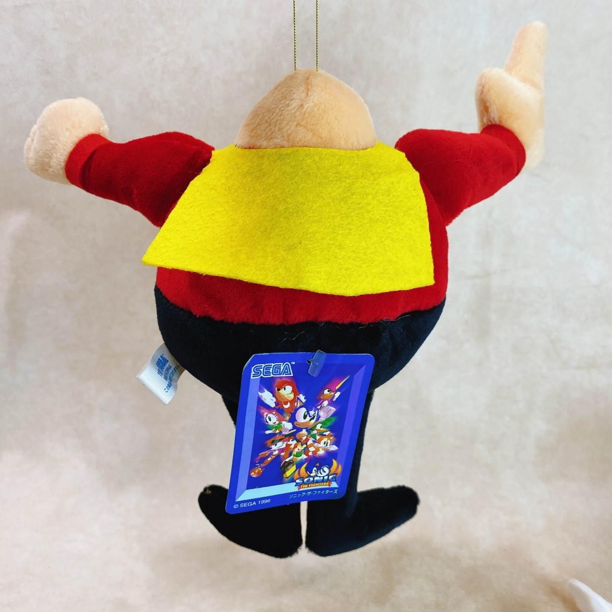 Rare 1997 Sonic The Fighters eggman Plush doll toy SEGA Sonic the