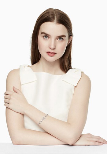 Neu mit Etikett Kate Spade Kristall Rose Armband O0RU3101 klar/silber (911) - Bild 2 von 3