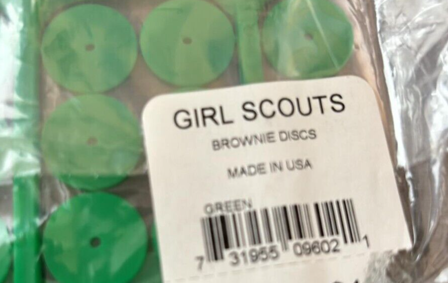 Girl Scouts Brownie Membership Years of Service Disc Green Circle for ...