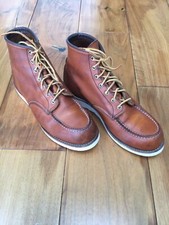 Men's Red Wing 875 Classic Moc Toe Leather Boots Size UK-11