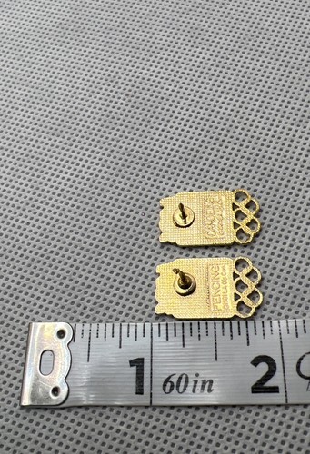 Vintage Los Angeles LA California USA 1984 Olympic Pins Fencing & Canoeing 1991 - Picture 3 of 5