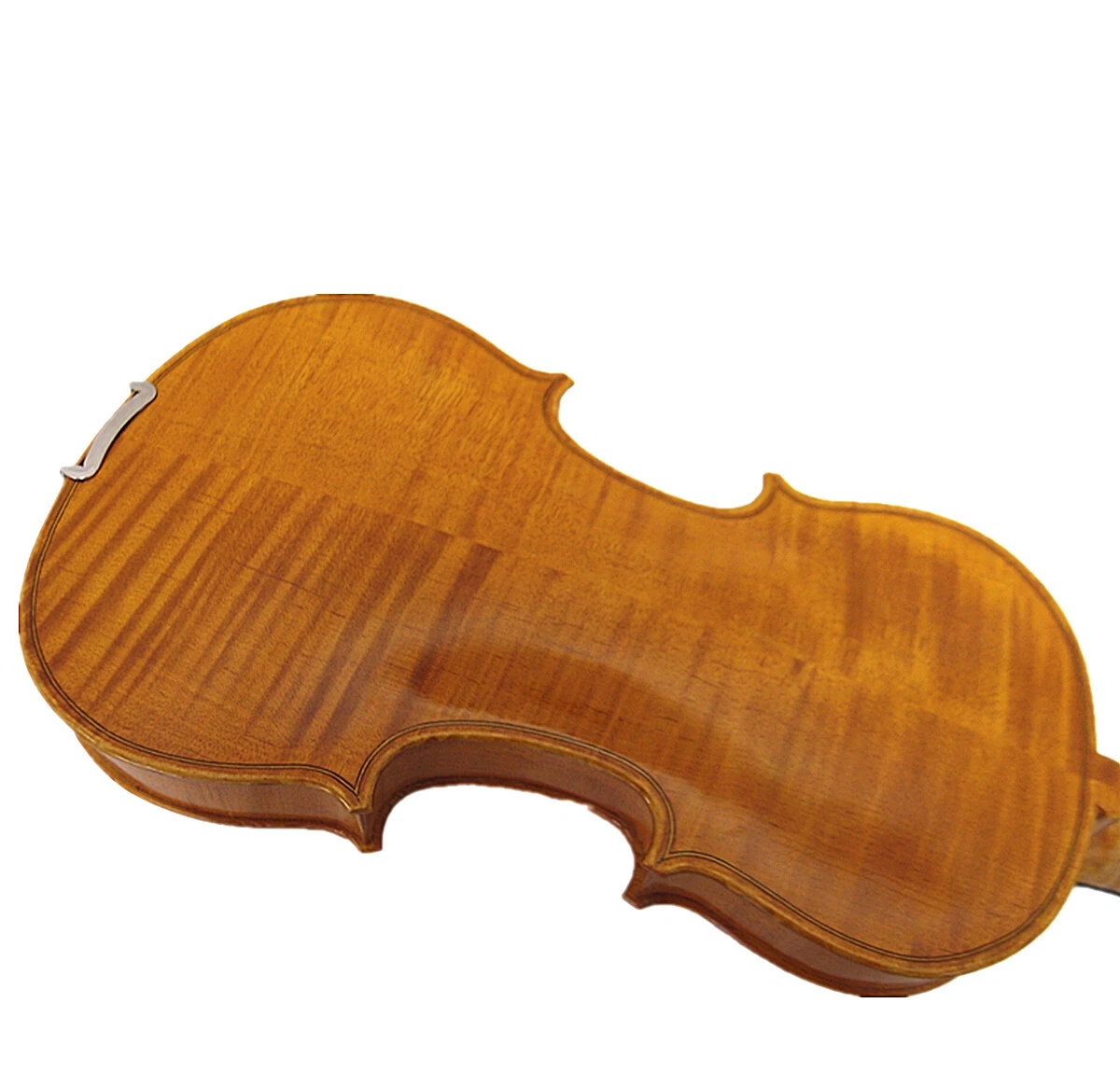 Used Old 3 4 hand made two pieces flamed back violin case Bow