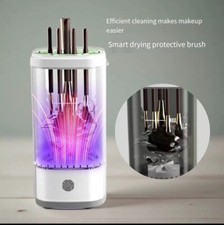 Cepillo de Maquillaje UV Limpieza Cepillo Automático Limpieza Ordenar Máquina Limpieza Secadora Gris