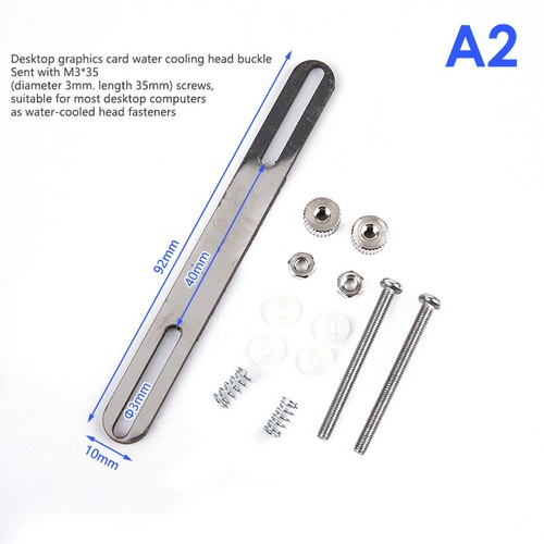 Stainless Water Cooling Waterblock Buckles CPU GPU Heatsink Block Liquid Cooler - Photo 11/13
