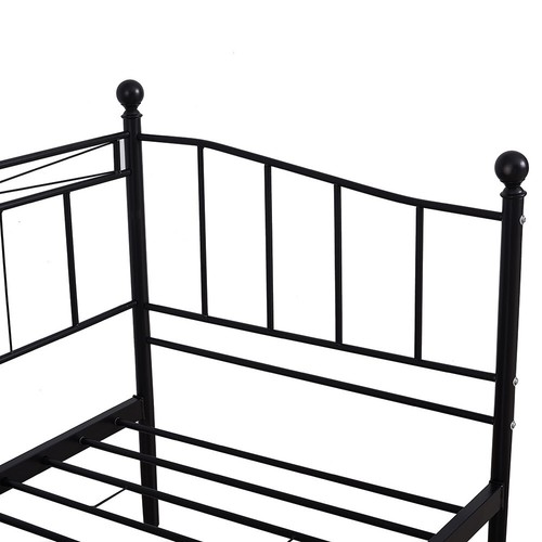 Metal Single Day Bed Sofa Bed Guest Bed Frame or with Pull Out Trundle - Picture 34 of 56