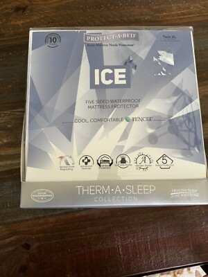 Twin Protect.A.Bed ICE Waterproof Mattress Protector 5 Sided Therm.A.Sleep