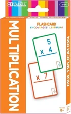 Bazic 35 Count Multiplication Mathematics Times Tables Practice Flash Cards