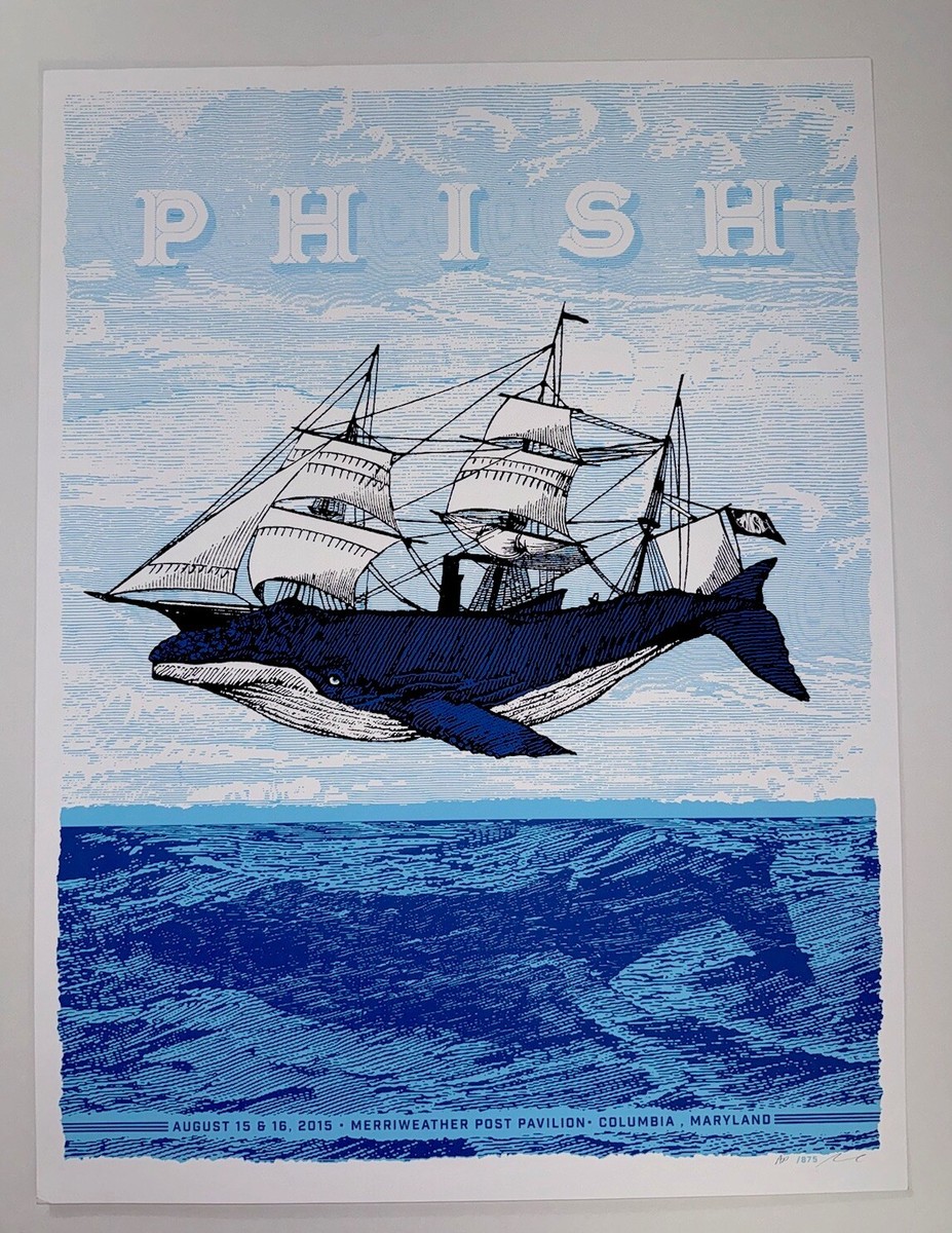 Phish Poster Merriweather Post Columbia MD 2015 Silkscreen