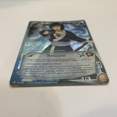 Shizune 315 Excellent Medical Skills Rare Foil Naruto CCG TCG | eBay