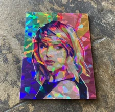 💥 TAYLOR SWIFT Custom ACEO Cracked Ice Trading Card! For any SWIFTIE FAN! 💥