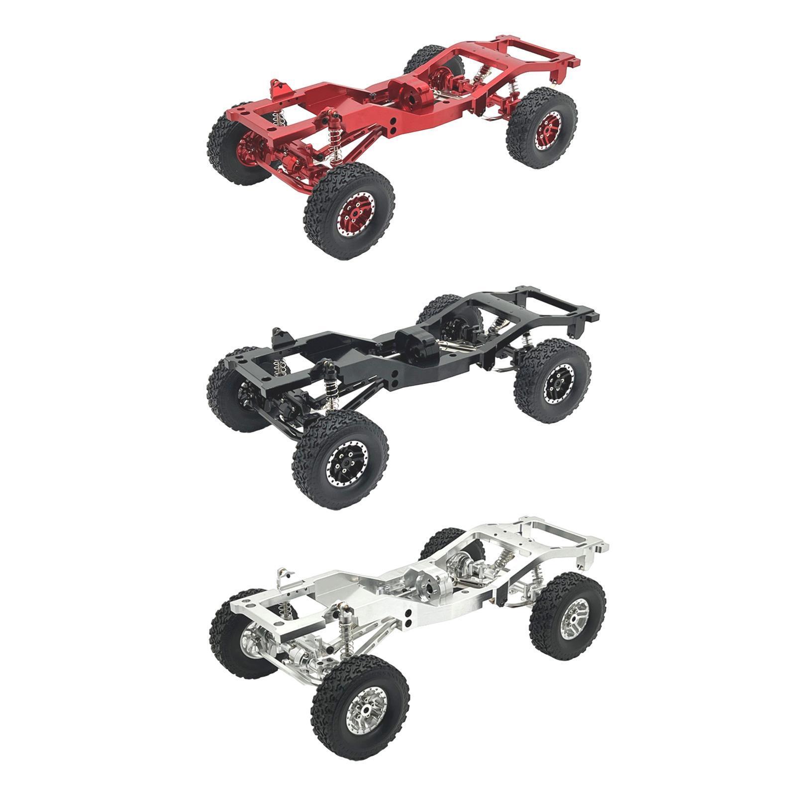 1/12 Scale Metal Chassis Frame Modification Professional with Wheel Tire Spare