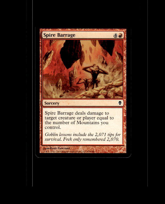 Spire Barrage - Duel Decks: Venser vs. Koth #71 Common Near Mint or Better MTG