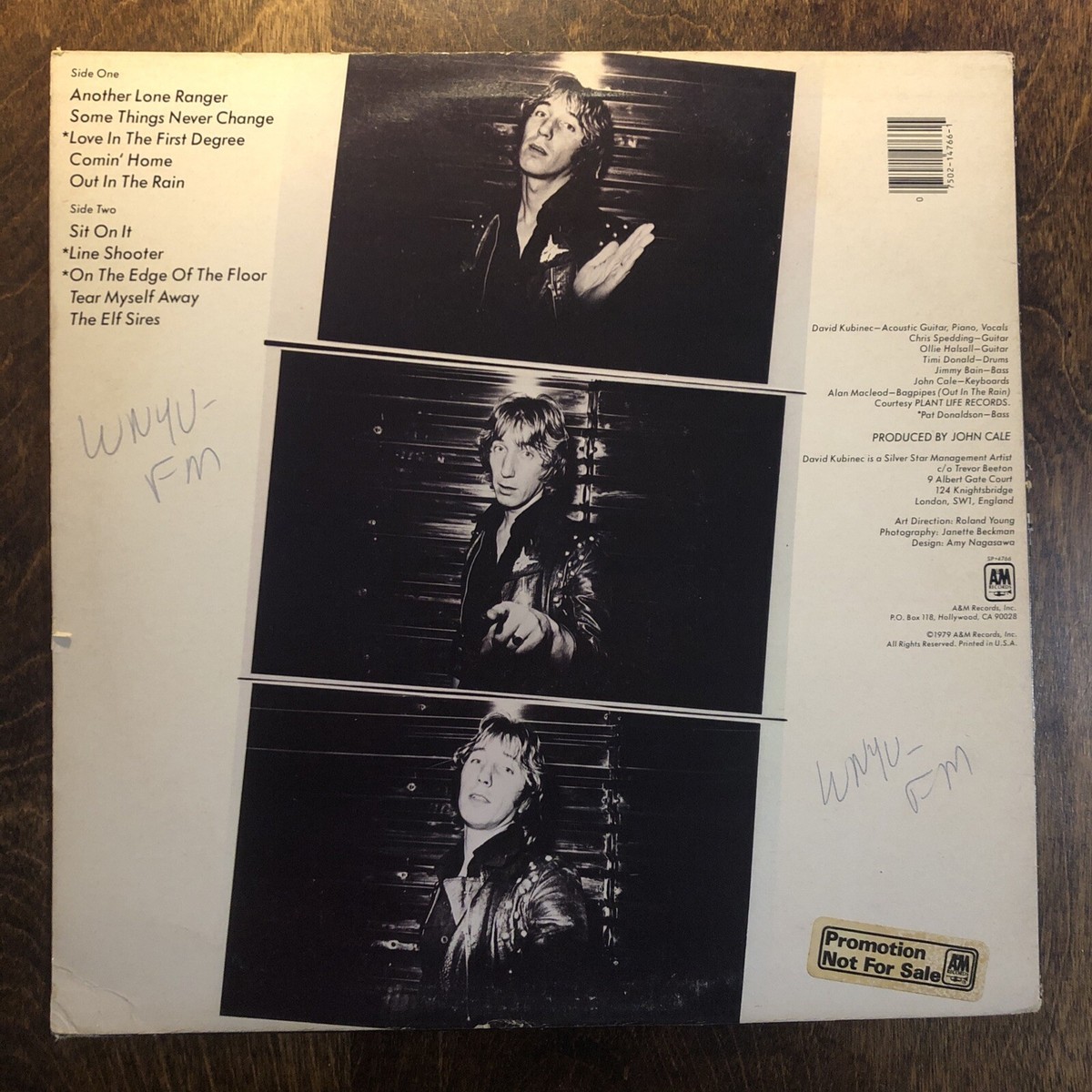 DAVID KUBINEC Some Things Never Change LP Vinyl 1979 A&M SP-4766