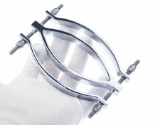 Stainless Steel Pussy Spreader Clamp Adjustable Chastity Labia Stretcher Women