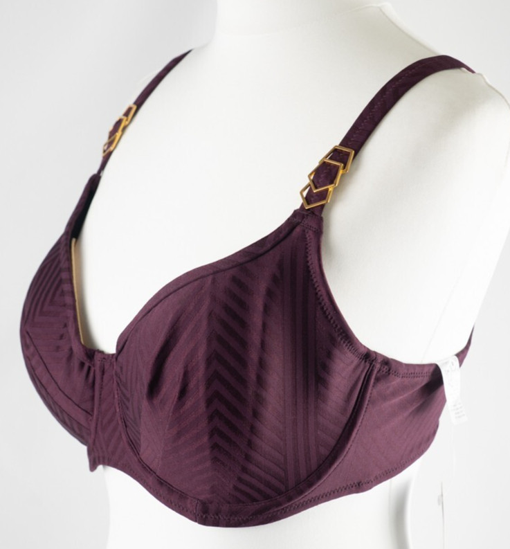 Fantasie 'Fantasie Swim' Bikini Top Burgundy 32E NWT image 3