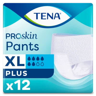TENA Pants Plus Packs Of 12 extra large Incontinence slip Pants XL Pull Up