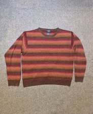 Vintage Dockers Sweater XL Multicolored Striped Earth Tones men's Sweatshirt
