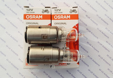 For LAMBRETTA VESPA BA20d 12V 35/35w OSRAM HALOGEN HEADLIGHT BULB X 2