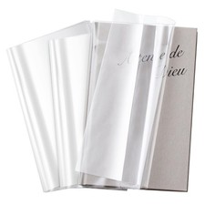 100 Pack Adjustable Clear Book Cover for Book with 9.25 X 15 8.5 X 15 Plastic W