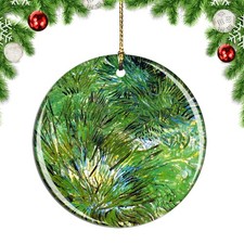Van Gogh Clumps of Grass Painting Christmas ornament city travel souvenir