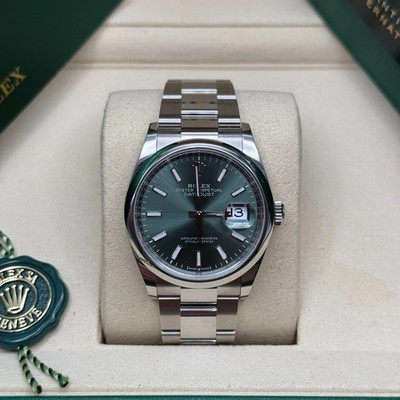 New 2026 Rolex Datejust 36 mm - Mint Green - Reference 126200