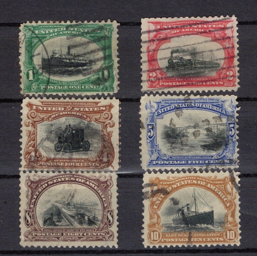 US Stamp Set # 294-299 Used mixed condition | Cat Value$120