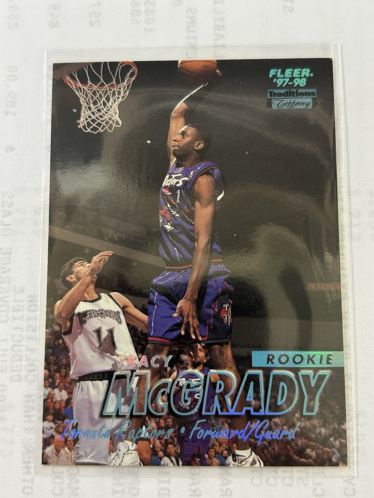 1997 Fleer Tracy McGrady #226 TIFFANY Rookie RC #226