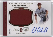 2018 Panini National Treasures Gold 34/49 Cal Quantrill #CMS-CQ Auto ae6