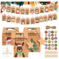 Adventskalender TüTen 24 StüCk PapiertüTen Zum BefüLlen Weihnachtskalender