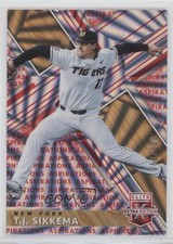 2019 Panini Elite Extra Edition Aspirations Red 69/150 TJ Sikkema #38 s3g