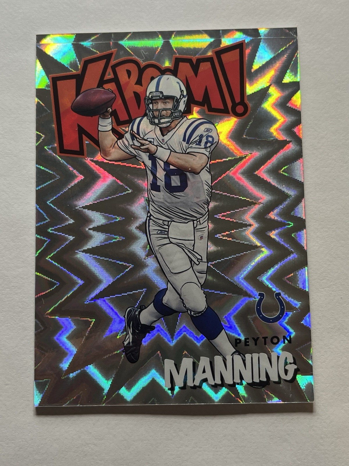 2021 PANINI ABSOLUTE #K30 PEYTON MANNING KABOOM SSP CASE HIT COLTS VERTICAL