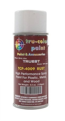 Tru-Color Aerosol Spray Paint 4.5oz 135ml Can Gloss Rust 4009